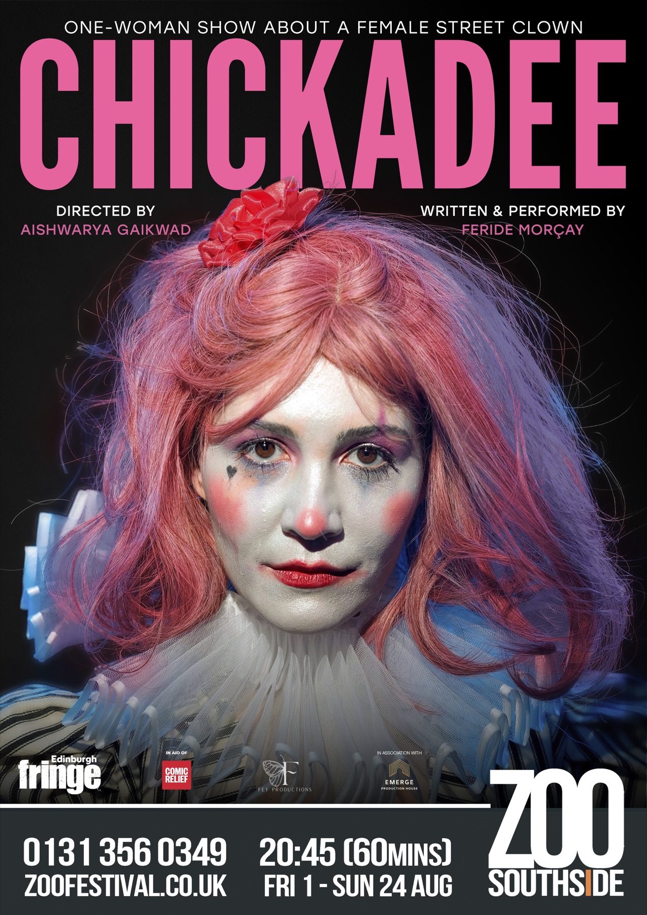 Poster for CHICKADEE at the 2025 Edinburgh Fringe at ZOO Southside